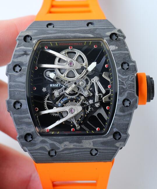 Review Richard Mille RM 27-02 Tourbillon Rafael Nadal Black Carbon mens watch replica